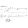 Ucho zaczepu 905 mm BPW