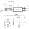 Ucho zaczepu, obrotowe 52 mm L-325 10 t