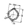 Profil cytryna 1B 39,5x49x4,5 L1000 utwardzony Walterscheid