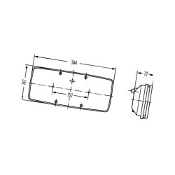 Lampa zespolona, tylna, lewa 2SD003167011 Hella 4082300024418