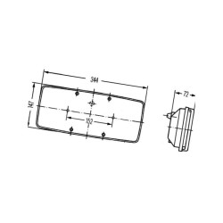 Lampa zespolona, tylna, prawa 2SD003167021 Hella 4082300024425