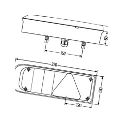 Światło tylne 2VP340830011 Hella 4082300209266