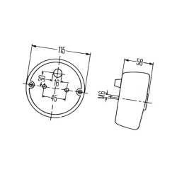 Lampa zespolona, tylna 2SD001679001 Hella 4082300051308