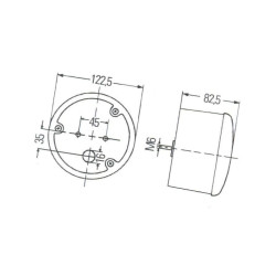 Lampa zespolona, tylna, lewa/p 2TA964169061 Hella 4082300096217