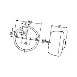Lampa zespolona, tylna 2SD001686101 Hella 4082300051360