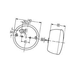 Lampa zespolona, tylna 2SE001686142 Hella 4082300051605