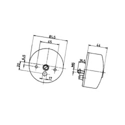 Lampa zespolona, tylna 100002000 Jokon 4045034000035