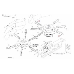 Vicon VNB4723265 Łopatka rozsiewająca prawa Kverneland oryg. 330mm (2szt na talerz)
