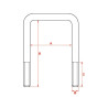 Uchwyt ramy 30x30 mm M10