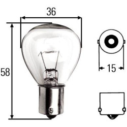 Żarówki BA15s, 24 V, 45 W Żarówki BA15s