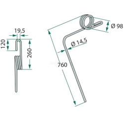 Palec zagarniający Kockerling 14mm