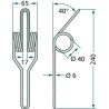 Palec zagarniający 6x240 Hassia, Lemken
