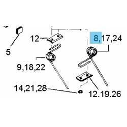 Hassia 3537048 Palec zagarniający, tylny D7,5 Lemken 8716106789764