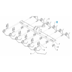 Hassia 3537056 Palec zagarniający, tylny, 9 mm Lemken 8719607010689
