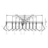 Amazone 3819300 Zestaw palcy zagarniajacych 2,5 m, do siewnika