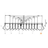 Amazone 3426400 Zagarniacz kpl.,zew. prawy