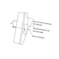 Lampa zespolona tylna, 289o, 12 V