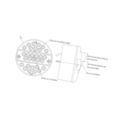 Lampa zespolona pozycyjna boczna 233z 12V-24V LED