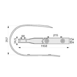 Osłona podbieracza Krone Comprima CF 155, CV 150, F 125, F 155, V 150, Ultima CF 155