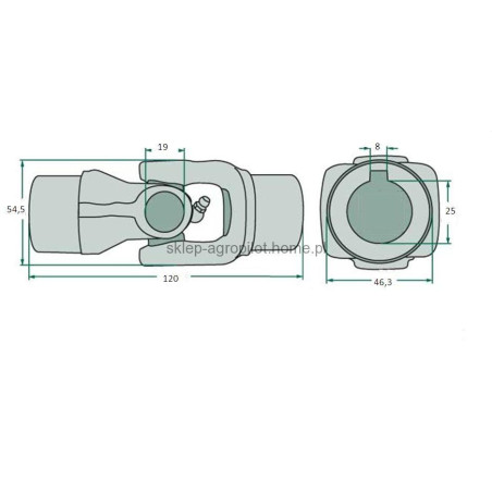 06229882 Deutz Fahr przegub kompletny do zgrabiarki kh 2,4,6