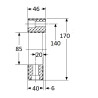 Element gumowy sprzęgła (4) LF28 60SH fi85/140/170