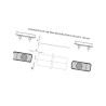 Lampa tylna zespolona, diodowa, lewa W66L 12/24V NR 312KR