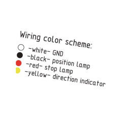 Tylne światło pozycyjne LED, lewe
