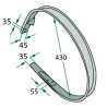 Osłona podbieracza Welger 430mm RP 15 2a