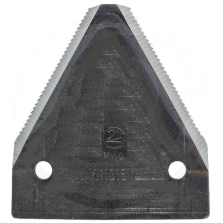 Nożyk kosy dolnoryflowany drobny ząb 2,7 mm, szer.76/51,5 dł.84mm -nit 6,5 mm 6113160