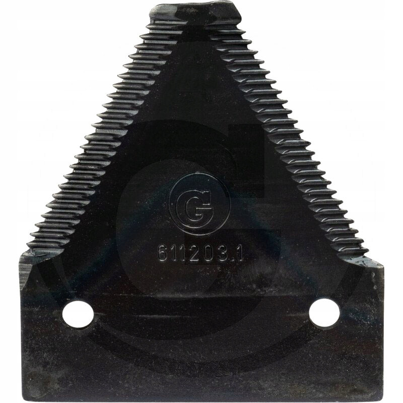 Nożyk kosy 2,7mm, szer.76/51,6 dł.82,3mm -nit 6,5/20 górnoryflowan drobny ząb 6112031