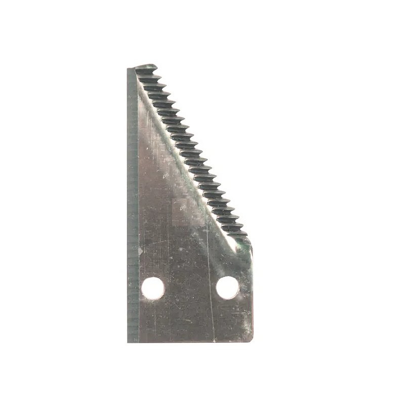 Nożyk kosy 3,0mm, szer.76/52,0 dł.82mm -nit 6,0/16,5 górnoryflowany droby ząb ostrze końcowe