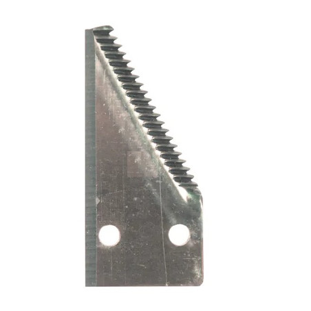 Nożyk kosy 3,0mm, szer.76/52,0 dł.82mm -nit 6,0/16,5 górnoryflowany droby ząb ostrze końcowe