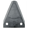 Nożyk kosy 2,7mm, szer.58/38 dł.76mm -nit 6,4/11