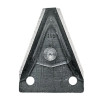 Nożyk kosy ESM 2,5mm, szer.58/38 dł.76mm -nit 6,4/11