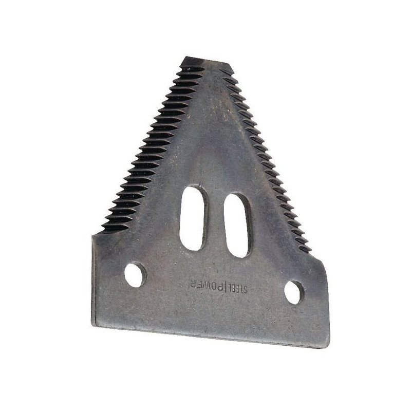 Nożyk kosy 2,7mm, szer.76/51,5 dł.81mm -nit 6,5/15-25szt. górnoryflowany droby ząb 