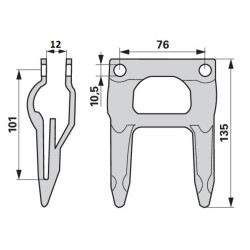 Bagnet Schumacher 12mm - , 17744.01