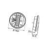 Lampa zespolona, tylna, lewa 2SD344100001 Hella 6416386915236