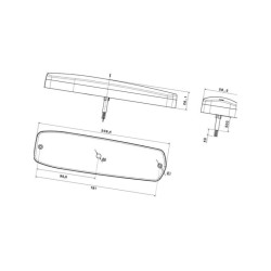 Lampa zespolona LED, tylna 2SK343910037 Hella 6416386920537