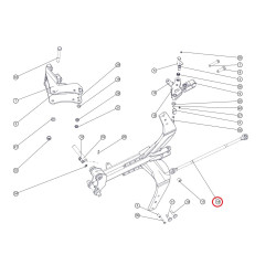 Łącznik grządzieli uchylnej Ibis XXL/Po/1084 900 mm Unia