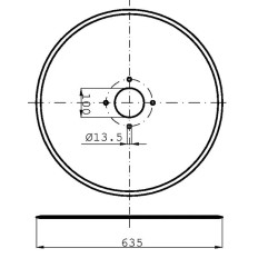 Krój talerzowy Grimme 635 mm