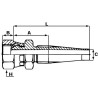 Końcówka gwintowana DN13 FZ nakrętka 1/2" BSP