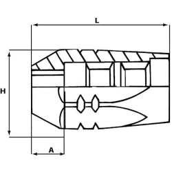 Tuleja gwintowana DN10 węży SHS