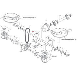 Wałek nagarniacza długi L-1120 MX2100-3000