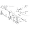 Wałek nagarniacza długi L-1120 MX2100-3000