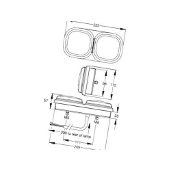Lampa tylna L1201LB Britax L1201LB