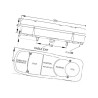 Lampa tylna, prawa L0303 Britax L0303