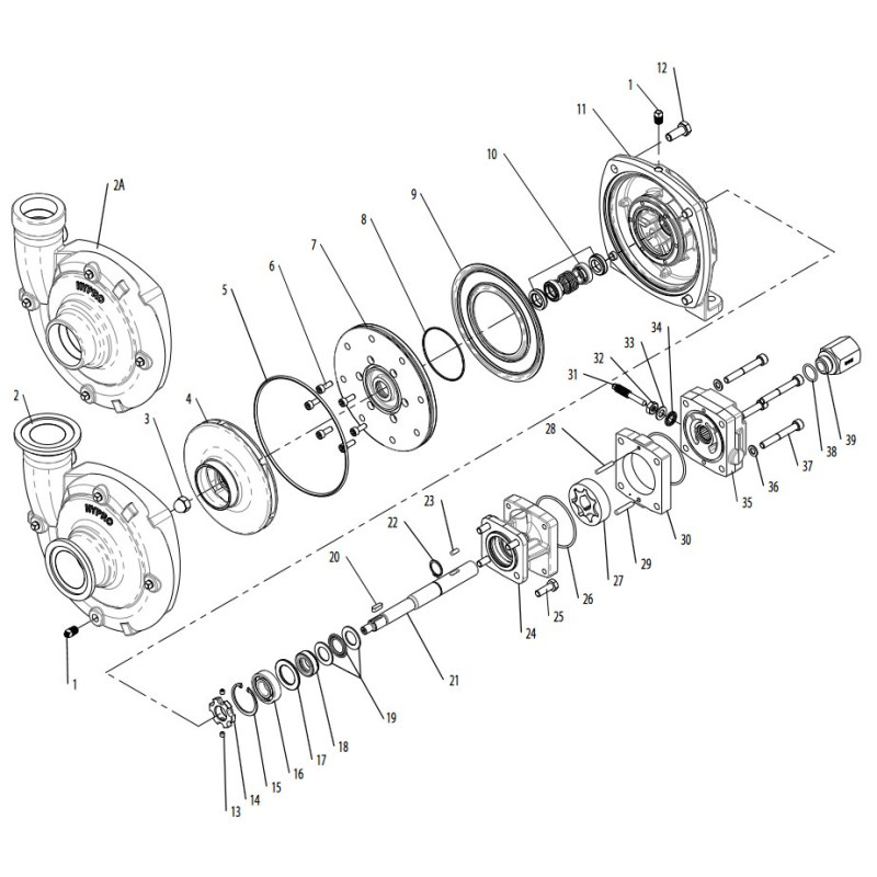 Hypro 2253-0015 Nakrętka wirnika (3)