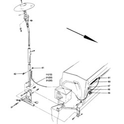Amazone 3217310 Linka znacznika, L 1460 mm