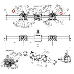 Koło z-24 przekładni ZNW-004 adaptera Tytan