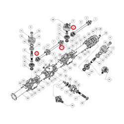 Bevel pinion Z14 12041 Unia RT12041